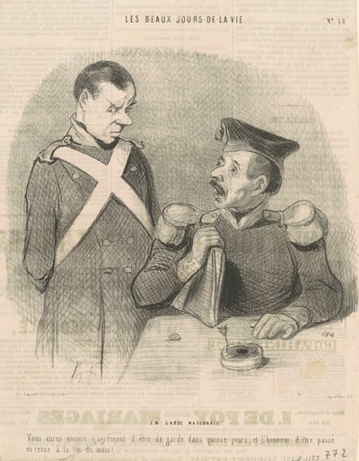In der Nationalgarde von Honoré Daumier