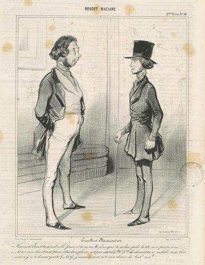 Ausgezeichnete Platzierung von Honoré Daumier