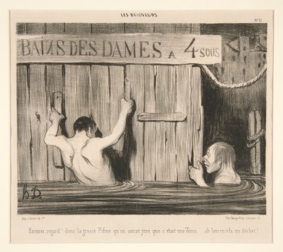 Entschuldigen Sie; Blick von Honoré Daumier