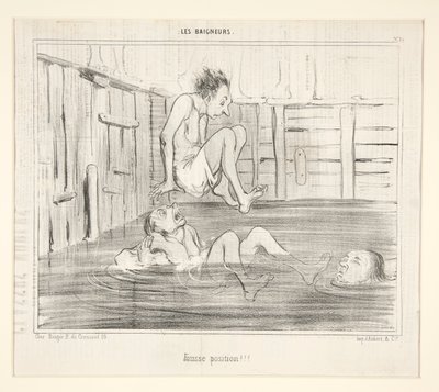 Fausse Position!!! aus Les Baigneurs von Honoré Daumier
