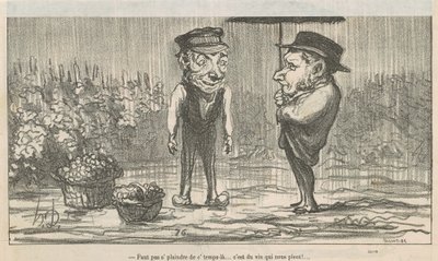 Man darf sich nicht über dieses Wetter beschweren... von Honoré Daumier