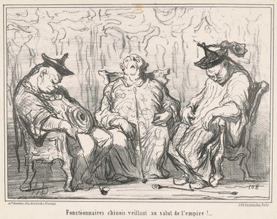 Beamte... die das Wohl des Reiches überwachen! von Honoré Daumier