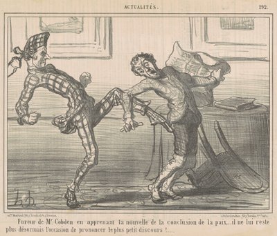 Wut von Mr. Cobden... von Honoré Daumier