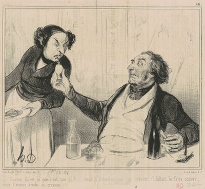Kellner, was ist das?... von Honoré Daumier