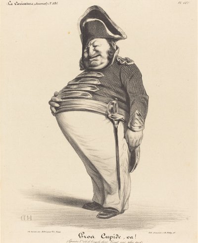 Großer Cupide, geh! von Honoré Daumier