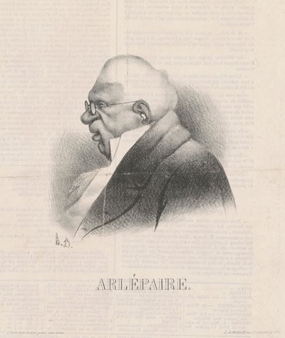 Harlé Vater, Brustbild von Honoré Daumier