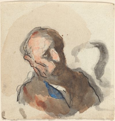 Kopf eines Mannes von Honoré Daumier