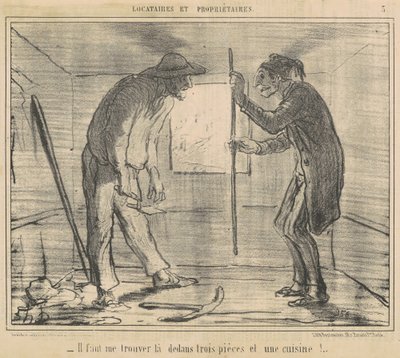 Du musst mir ... drei Stücke finden ... von Honoré Daumier