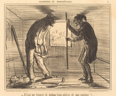 Sie müssen mir... drei Stücke finden... von Honoré Daumier