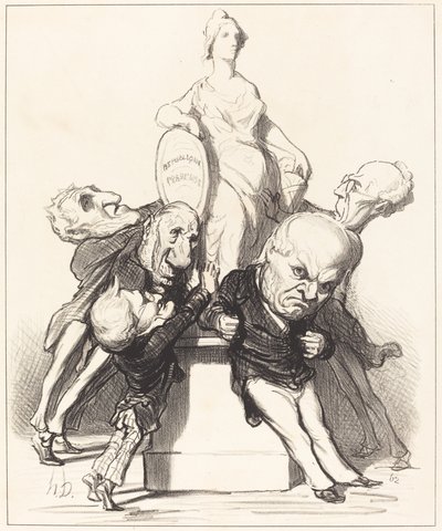 Sie behaupten, sie unterstützen sie von Honoré Daumier