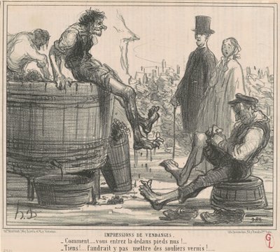 Eindrücke der Weinlese von Honoré Daumier