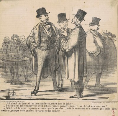 Ich habe ... ein Fass Wein gekauft ... von Honoré Daumier