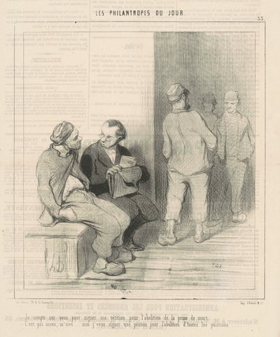 Ich zähle auf Sie, um zu unterschreiben von Honoré Daumier