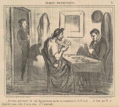 Ich komme, um König Agamemnon zu warnen ... von Honoré Daumier