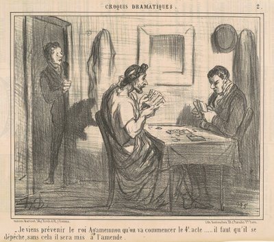 Ich komme, um König Agamemnon zu warnen ... von Honoré Daumier