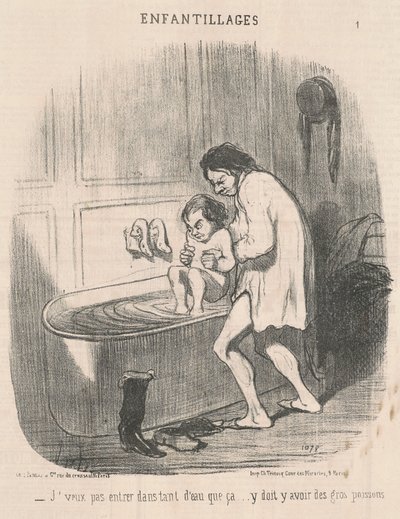Ich will nicht in so viel Wasser gehen ... von Honoré Daumier