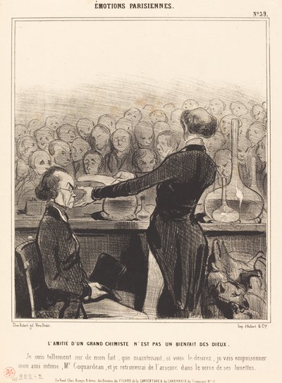 Die Freundschaft eines großen Chemikers... von Honoré Daumier