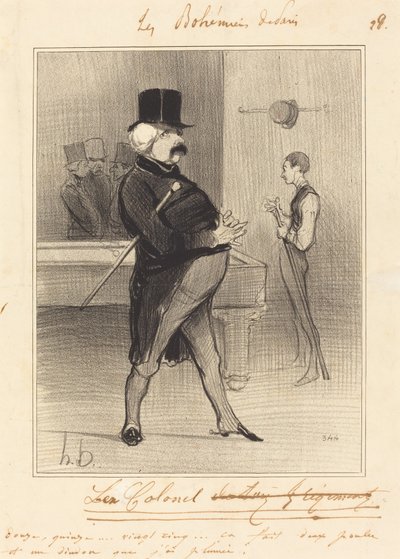 Der Ex-Oberst von Honoré Daumier