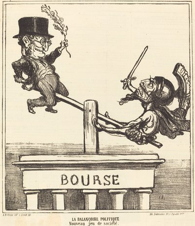 Die politische Schaukel... von Honoré Daumier