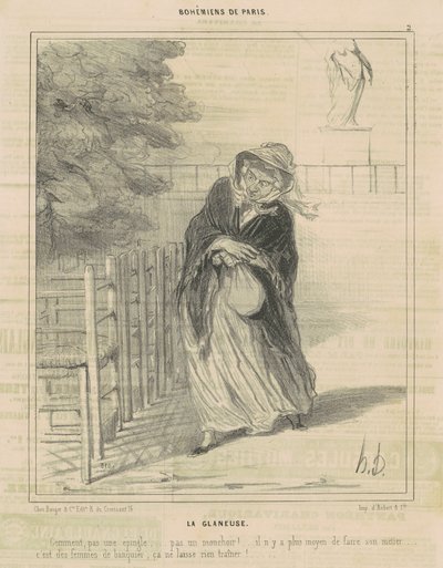 Die Ährenleserin von Honoré Daumier