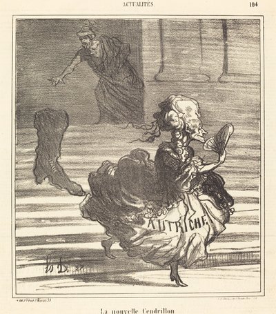 Die neue Aschenputtel von Honoré Daumier