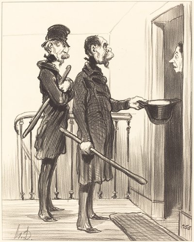 Die Napoleonische Zeichnung von Honoré Daumier