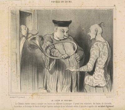 Die Musikstunde von Honoré Daumier