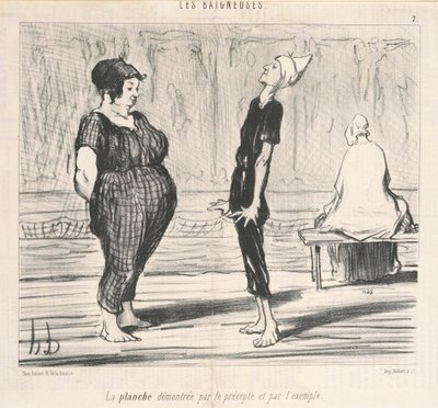Das Brett, demonstriert durch das Prinzip ... von Honoré Daumier
