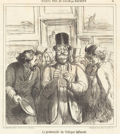 Der Spaziergang des einflussreichen Kritikers von Honoré Daumier