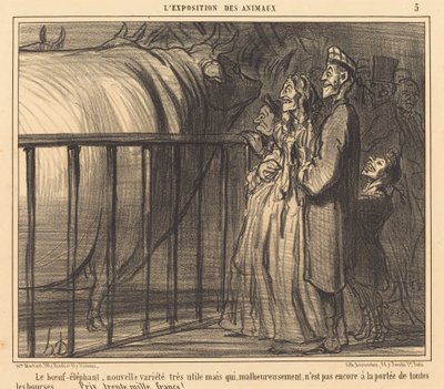 Der Ochsen-Elefant, neue Sorte von Honoré Daumier
