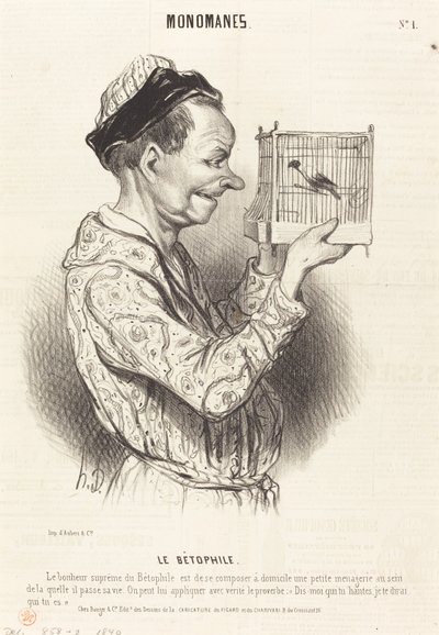 Le Bétophile von Honoré Daumier