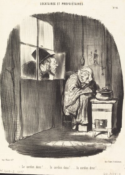 Le Cordon donc!... von Honoré Daumier