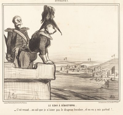 Der Zar in Sewastopol von Honoré Daumier
