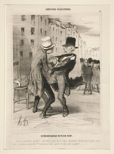 Der Entfetter im Freien von Honoré Daumier