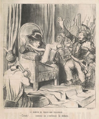 Der Junge von Paris in den Tuilerien von Honoré Daumier