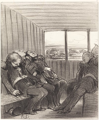 Die Eisenbahnreise... von Honoré Daumier