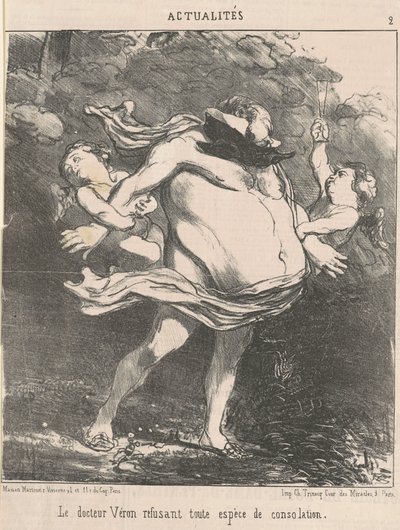 Doktor Véron verweigert... Trost von Honoré Daumier
