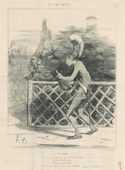 Der Faden der Ariadne von Honoré Daumier