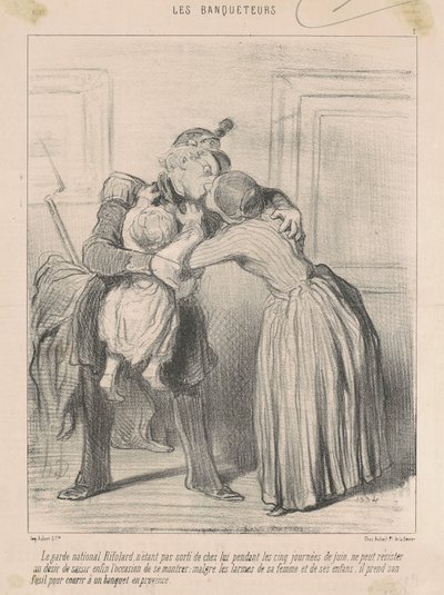 Der Nationalgardist Rifolard ... von Honoré Daumier
