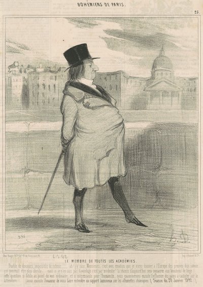 Das Mitglied aller Akademien von Honoré Daumier