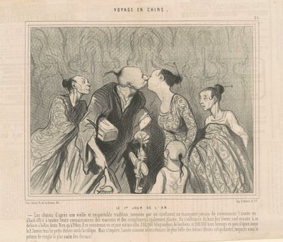 Der Neujahrstag von Honoré Daumier