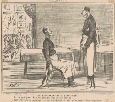 Das Restaurant der Ausstellung von Honoré Daumier