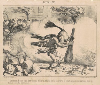 Der wilde Bineau ... von Honoré Daumier