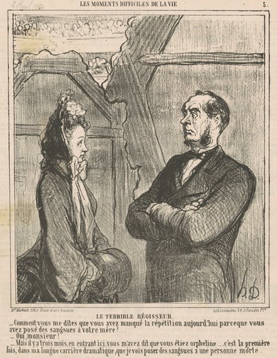 Der schreckliche Regisseur von Honoré Daumier
