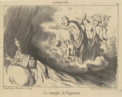 Der Triumph des Paganismus von Honoré Daumier