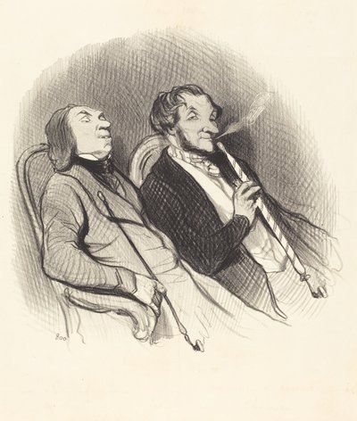 Die Haschischraucher von Honoré Daumier
