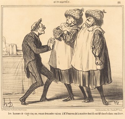 Die Männer von fünfundzwanzig Jahren... von Honoré Daumier