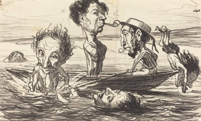 Die Tritonen der Seine von Honoré Daumier
