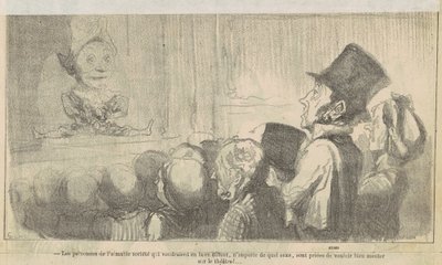 Die Personen der liebenswerten Gesellschaft von Honoré Daumier