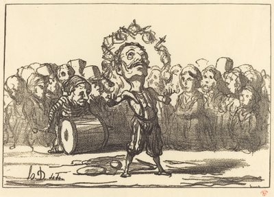 Die Gaukler von Honoré Daumier